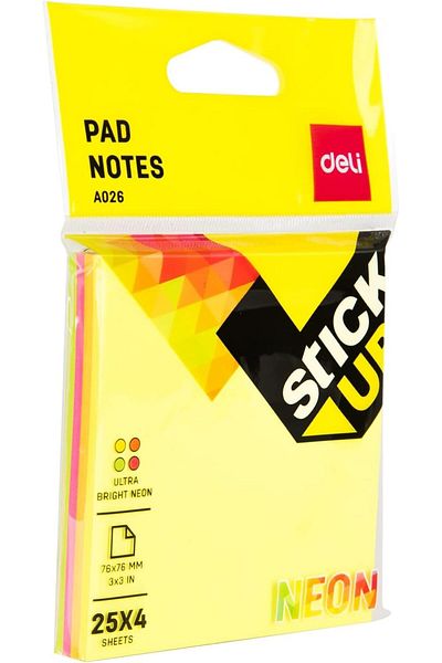 erorex 100 Sheets Sticky Notes 76 Mm X 76 Mm Size Multicolour