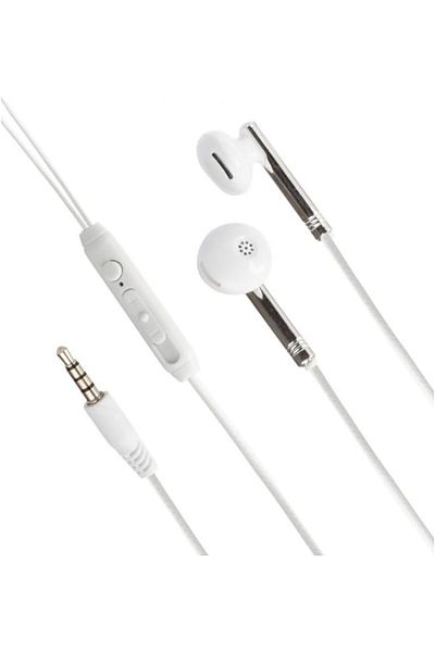 erorex Headphone With Remote & Mic For Iphone 5 5G And Other Mobile Phones White