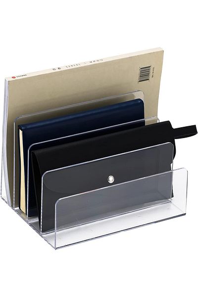 erorex File Organizer For Desk Mail Organizer Countertop 4 Section File Holder For Home Office Book