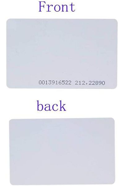 erorex 50Pcs X Rfid 125Khz Proximity Clamshell Id Card Tk4100 Thin Card Compatible With Em4100 Support Id