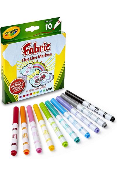 erorex 10 Ct. Fine Line Fabric Markers 1 Of Piece