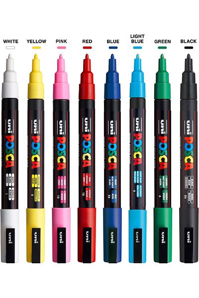 erorex Full Set Of 8 Acrylic Paint Pens With Reversible Fine Point Pen Tips Pens Are Acrylic Paint Markers