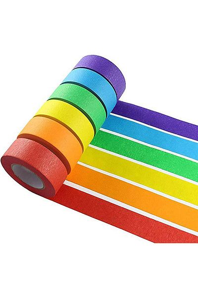erorex Color Masking Tape Painter Tape Art Tape Diy Arts Crafts Labels And Color Coding Self Adhesive