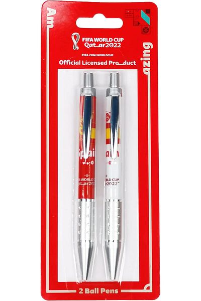 erorex World Cup Qatar 2022 Set Of 2 Ball Pen For Office College And Daily Use Ideal Gift For Football
