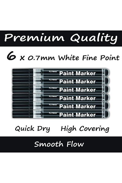 erorex Black Paint Pen For Glass Bottle Rock Leather Plastic Stone Metal Canvas Enamel Plant Art