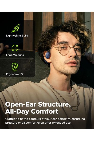 erorex Open Ear Bluetooth Bone Conduction Sport Headphones Bluetooth 5.3 Open Ear Headphones 8Hrs Playtime