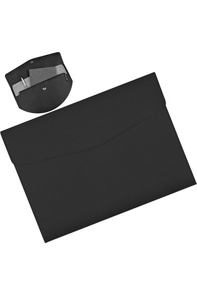 erorex Files Wallets Pu Leather A4 File Folder Document Organizer Waterproof Multi Function Bag Envelope