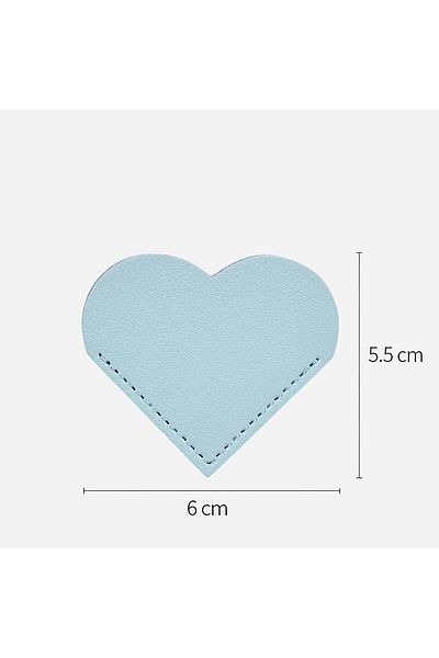 erorex Heart Shape Leather Bookmarks Pu Leather Corner Bookmarks Page Markers For Women Men Teacher