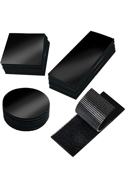 erorex Hook And Loop Tape Strips 18Pcs Heavy Duty Double Side Mounting Tape With 3 Sizes Industrial