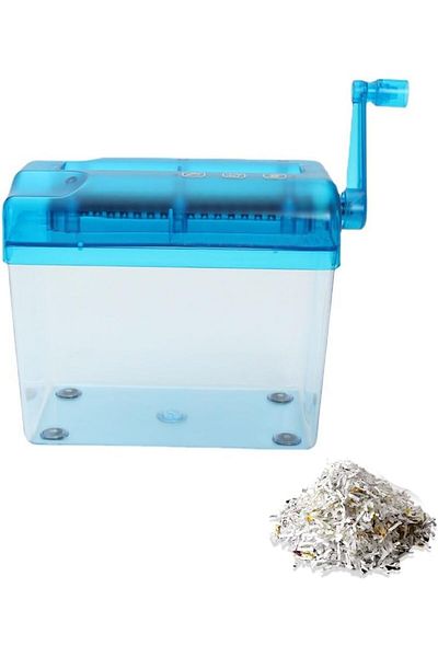 erorex Portable Paper Shredder A6 Manual Shredderportable Paper Shredder With Dust Box And Non Slip Base