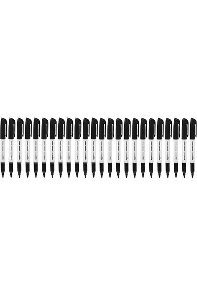 erorex Fine Point Tip Permanent Markers Black 24 Pack