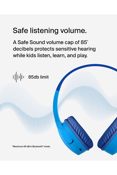 erorex سماعات رأس ساوند فورم ميني اللاسلكية للأطفال مع ميكروفون مدمج، 30 ساعة من اللعب الممتع، ملصقات