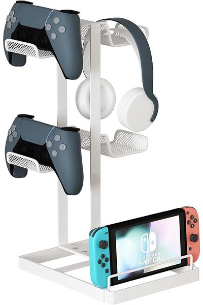 erorex Controller Holder Game Controller Rack Headset Stand Aluminum Metal Headset Mount Universal