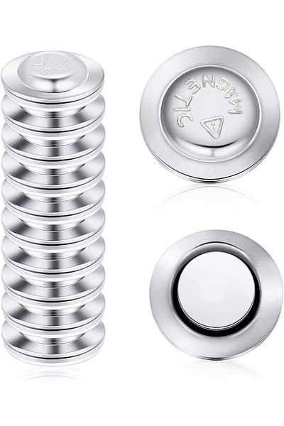 erorex Magnetic Name Badge Holders 50 Pcs Round Name Badge Magnets Adhesive Name Tag Holders Id Badge