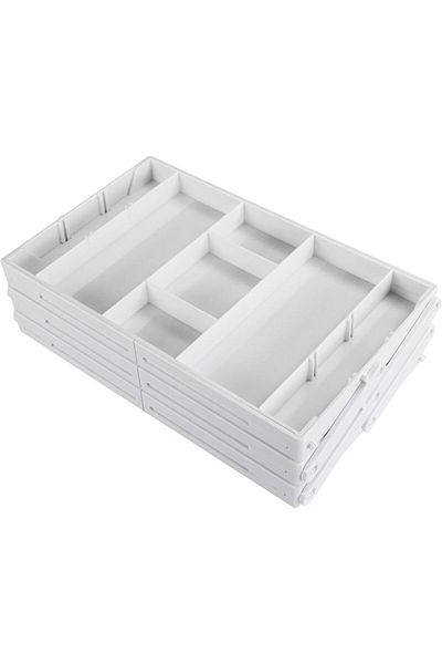 erorex 2 3 Tier Smart Collapsible Drawer Organizer Multi Level Stacking Folding Junk Organizer Foldable