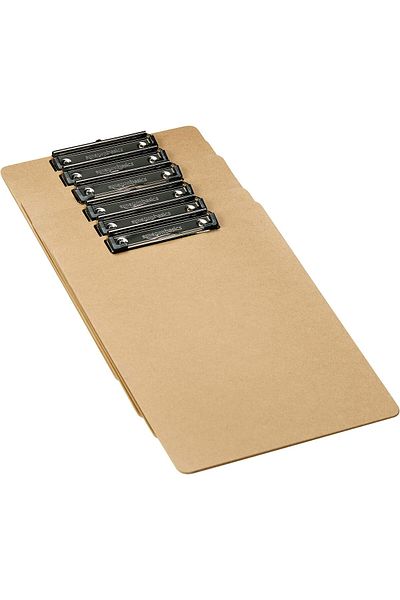 erorex Hardboard Clipboard 6 Pack Brown