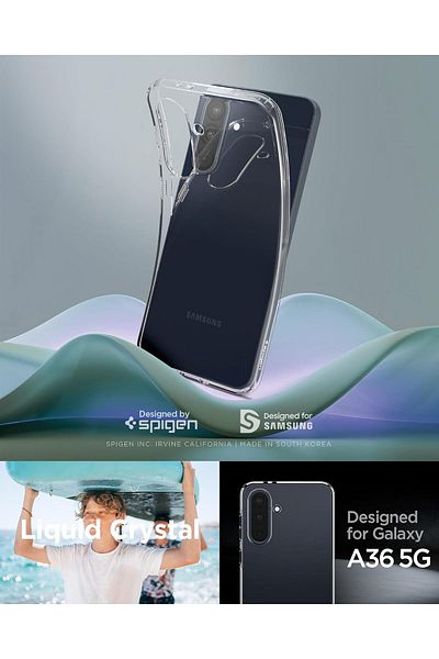 Spigen Liquid Crystal designed for Samsung Galaxy A36 5G case cover (2025) - Crystal Clear