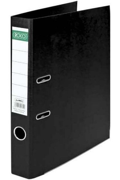 erorex Box File Pvc And Transparent F S 5Cm Black