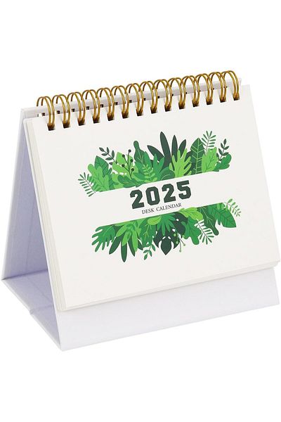 erorex Standing Flip Desktop Calendar Small Desk Calendar 2024 2025 For Planning Organizing Daily