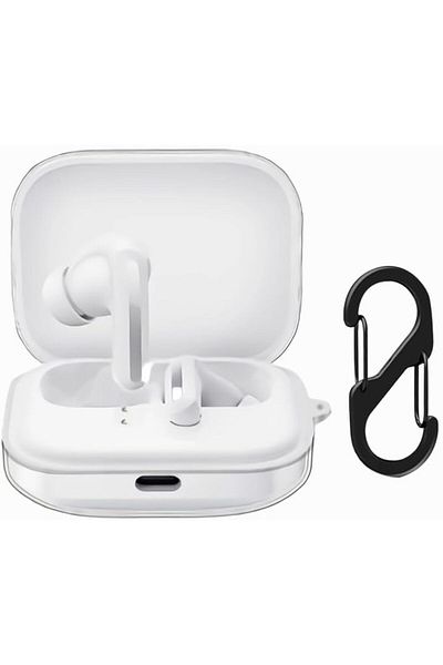 erorex جراب شفاف من مادة TPU متوافق مع سماعات الأذن اللاسلكية Oneplus Buds 3 غطاء مقاوم للصدمات مع سلسلة مفاتيح