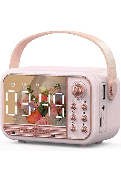 erorex Retro Bluetooth Speaker Vintage Room Decor Fm Radio Portable Mini Wireless Bluetooth Speaker
