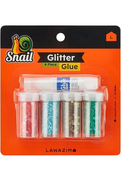 erorex Glitter Glue 4 Piece Rainbow Glue Stick Set For Arts And Crafts Projects Slime Supplies