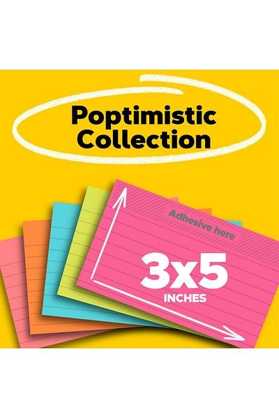 erorex Notes Neon Colors 635 5An. 3 X 5 In 76 Mm X 127 Mm Lined. Pastel Colors Sticky Notes For Note