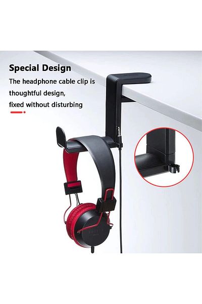 erorex Headphone Hanger With Cup Holder 2 In 1 Desk Cup Holder With Rotable Headphone Hanger And Cable