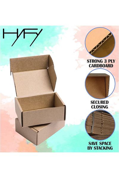 erorex 25 Pcs Small Shipping Box Cardboard Box 14X11X6Cm Small Cardboard Boxes Corrugated Box Cardboard