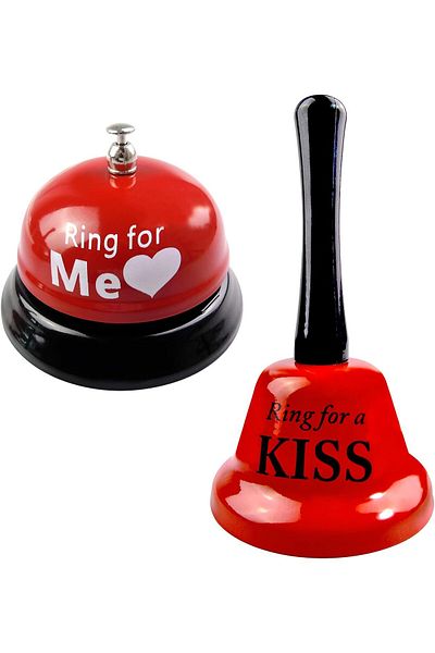 erorex 2 Pieces Call Bell Hand Bell Service Bell Bar Counter Top Service Call Bell Ring Reception Bell