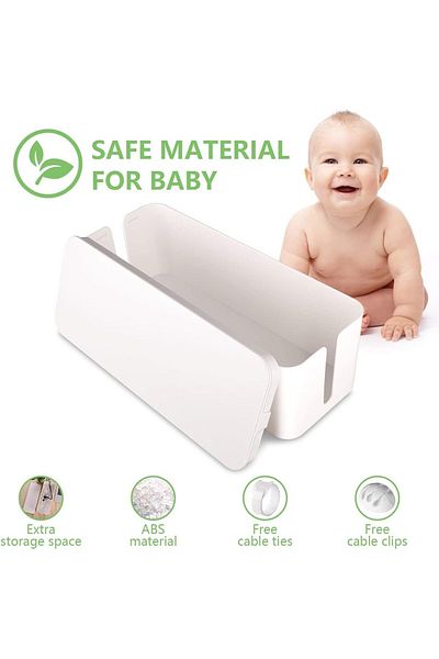 erorex صندوق إدارة الكابلات، منظم كابلات كبير، صندوق إخفاء الكابلات، غطاء حماية من زيادة التيار على المكتب