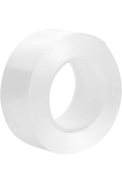 erorex Snail Double Sided Transparent Wall Mounting Tape Roll 2 Piece 24Mm X 2.8M Heavy Duty Adhesive Tape