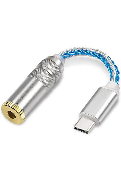 erorex محول وشاحن صوت USB C إلى 3.5 مم 2 في 1، دونجل سماعة رأس USB C إلى AUX مع PD سريع 60 وات