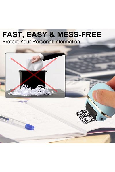 erorex Identity Protection Roller Stamps 1 Pack Wide Identity Theft Protection Stamp Privacy Roll Stamp