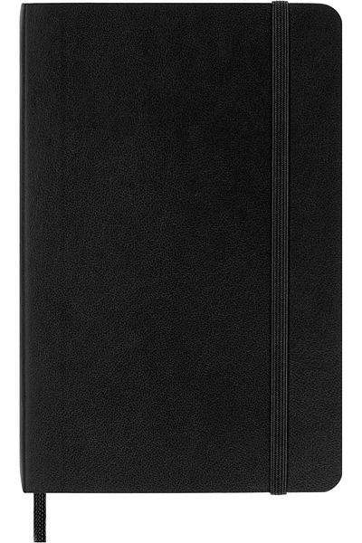 erorex Soft Cover Pocket Plain Notebook Black