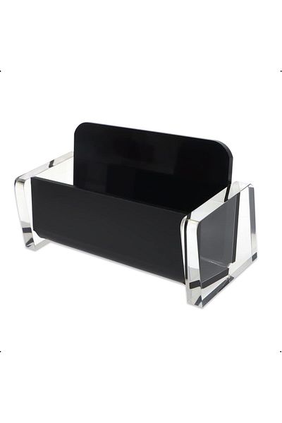 erorex Acrylic Business Card Holder Business Card Organizer Black Business Card Holder Display For Desk 1