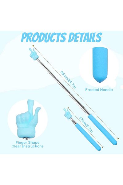 erorex 3 Pcs Telescopic Teachers Pointer Extendable Hand Pointer Finger Pointer Stick Mini Retractable