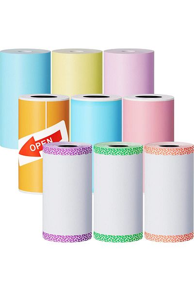 erorex 9 Rolls Of Thermal Printer Paper Just 3 Rolls Of Adhesive 57