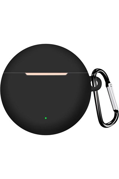 erorex جراب سيليكون متوافق مع سماعات جوجل بيكسل بادز برو، غطاء واقٍ للسماعات، لون أسود