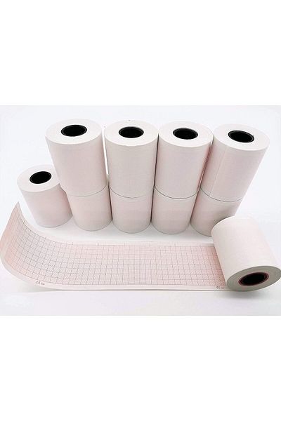 erorex A Longteco 10 Rolls Ecg Paper Ekg Paper For Ecg Machine 50 Millimeters X 20 Meters Thermal