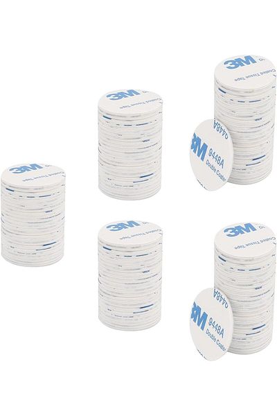 erorex 100 Pcs Round 3M Double Sided Adhesive Pads Double Sided Stickers Self Adhesive Tape Double Sided