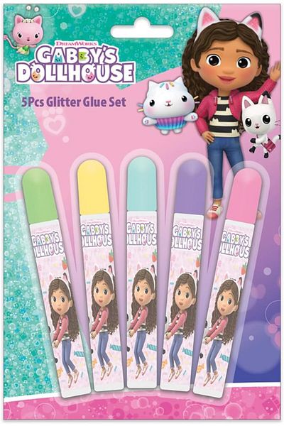 erorex Glitter Glue Tubes 5 Pieces 10 G
