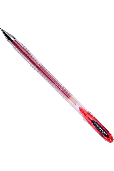 erorex Um120 Signo Gel Ink Roller Ball Pen 0.7 Mm Fine Red Pack Of 12