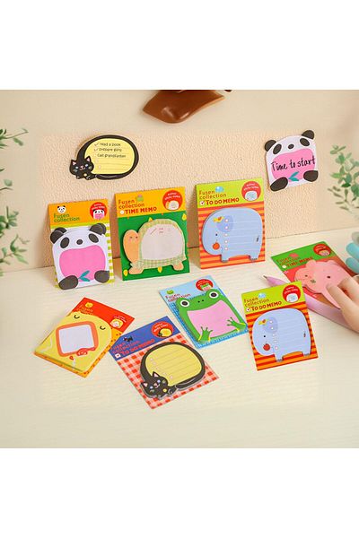 erorex 21 Pack Animal Shaped Self Adhesive Notes Colorful Sticky Memo Pads For Creative Reminders Fun