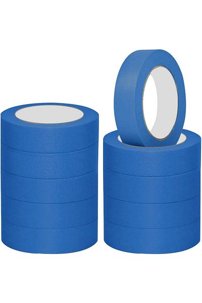 erorex 10 Rolls Blue Painters Masking Tape Painting And Decorating Painters Masking Tape Multisurface 25Mm