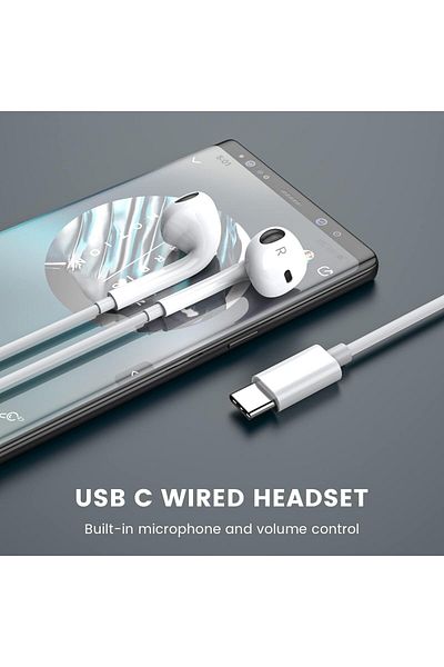 erorex Wired Headphones Super Bass 3.5Mm Earphones Comfortable Half In Ear Earphones With Microphone For