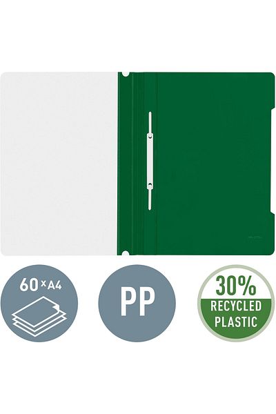 erorex Esselte Standard Conference File A4 Full Length Title Strip Pvc Plastic Green