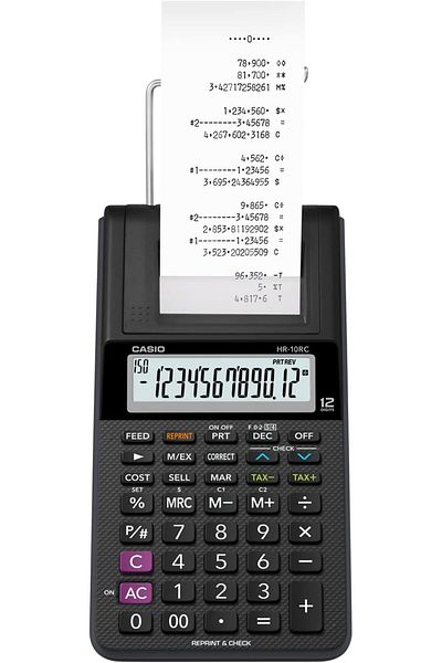 erorex Hr 10Rc Printing Calculator 4.3 Cm X 10.1 Cm X 20.8 Cm