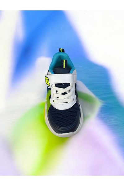 pepino Boy's Rubber Sole Lighted Velcro and Lace up Orthopedic Daily Shoes