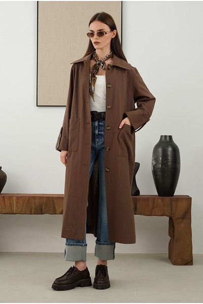 HEQA Cotton Linen – Long Jacket and Finuc